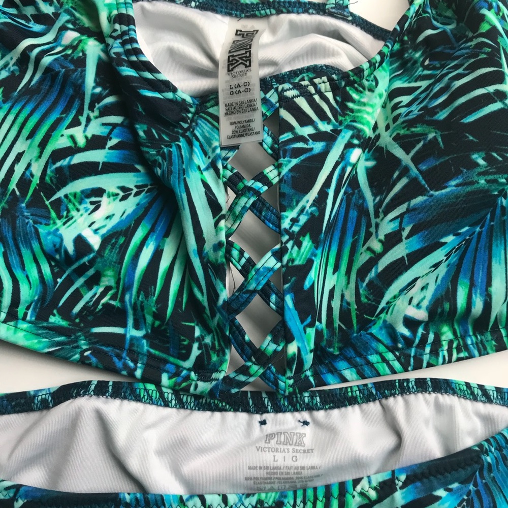 Victoria's Secret PINK Fern Bikini Swim Suit Large - Picture 5 of 5